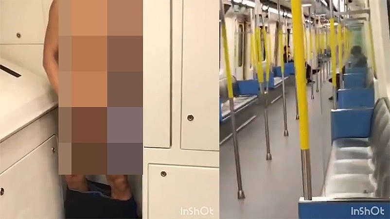 有港铁车长表示，早前亦有一名裸男在南港岛线自渎并拍片，当时车厢不远处更有数名乘客，非常夸张。