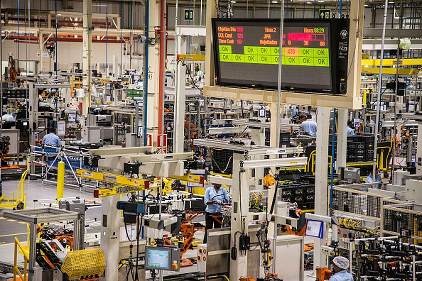 福特集团在巴西机械制造业里占有举足轻重的地位。图为2015年7月27日，位于巴西卡玛查理的福特发动机生产基地，该厂日均产能在500台左右。（Getty Images）