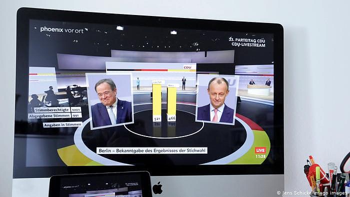 Digitaler Parteitag CDU Livestream Ergebnis Stichwahl