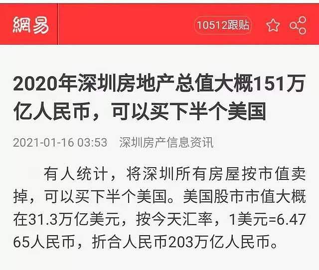 中国经济学博士：卖掉深圳的房子，已经能买下大半个美国了！（组图） - 1