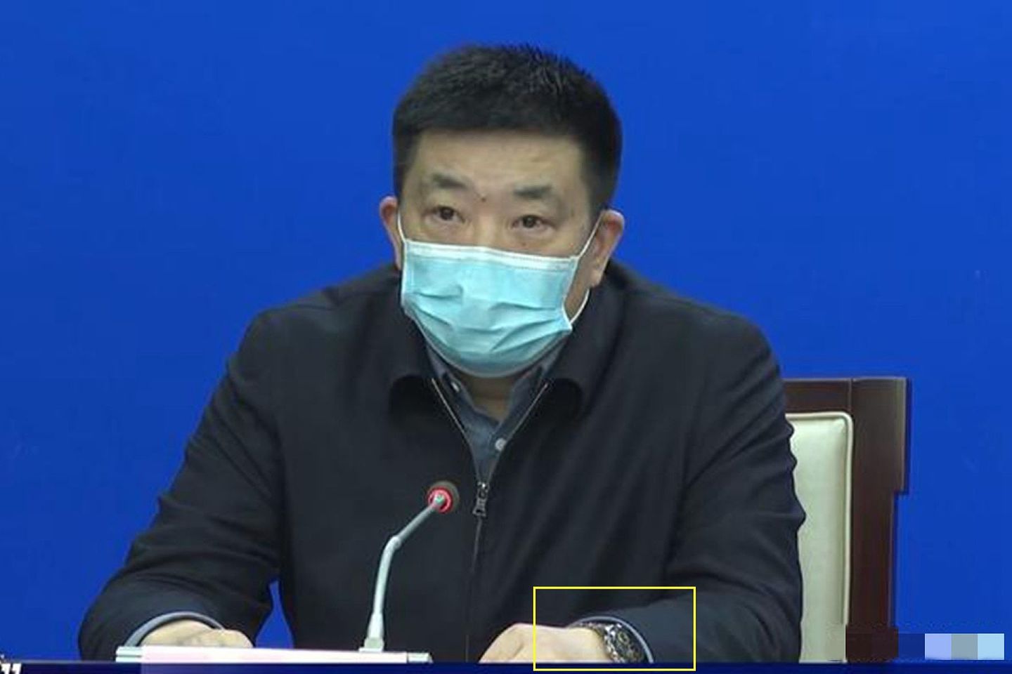 周先旺在武汉疫情防控工作中的表现曾受到官方好评。（中国央视截图）