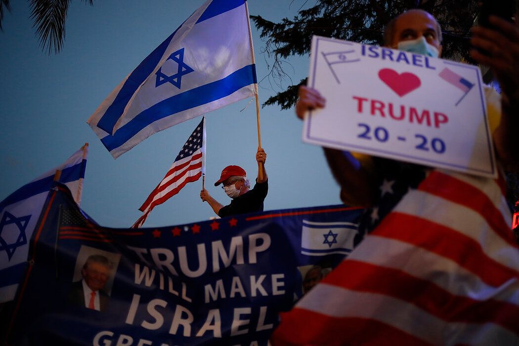 在11月大选前，特朗普是得到70%以色列人支持的候选人。