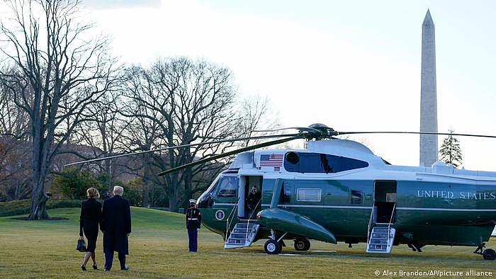 USA Washington | Donald Trump und Melanie Trump verlassen das Weisse Haus