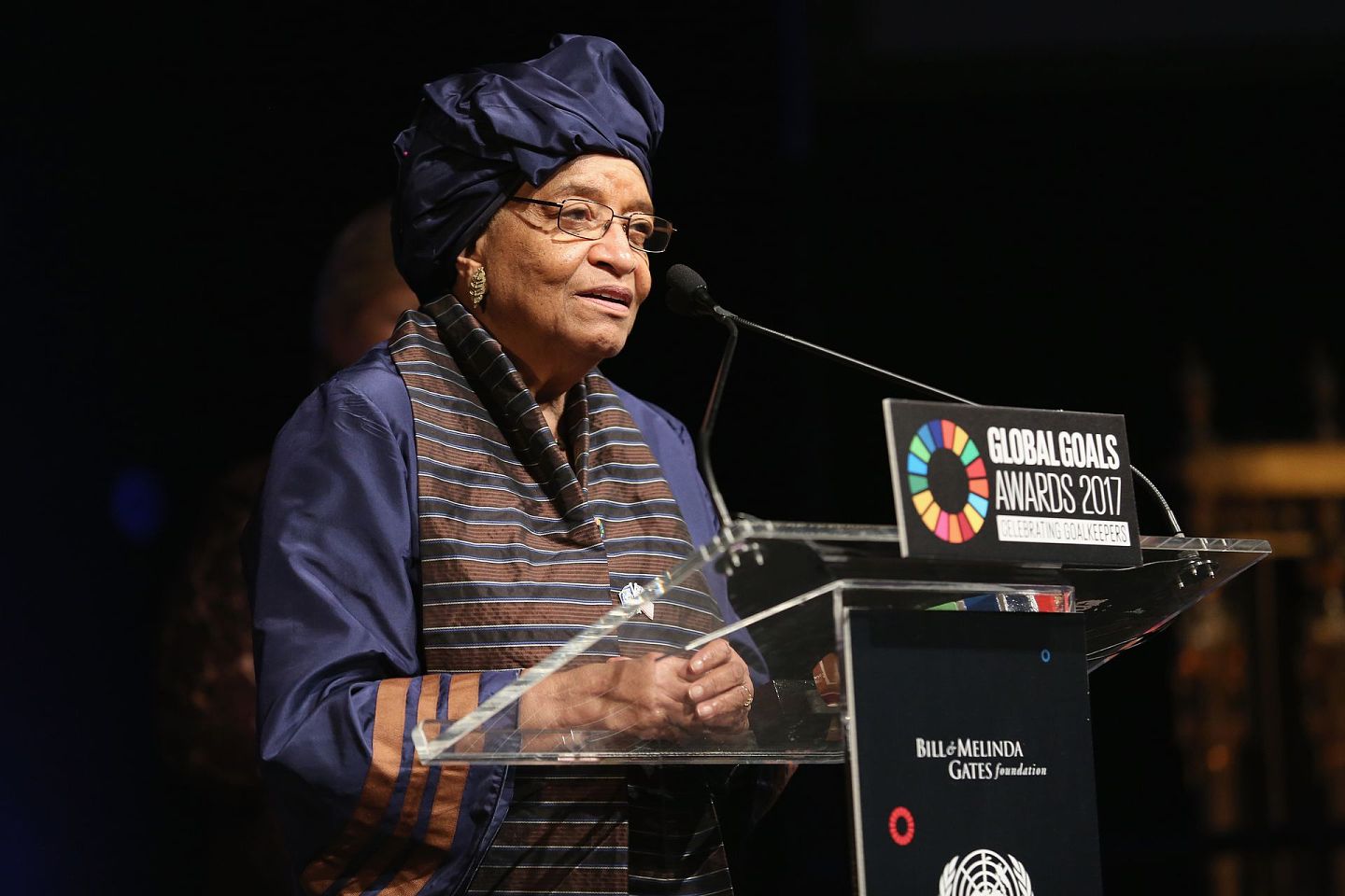 利比里亚前总统瑟利夫（Ellen Johnson Sirleaf）将于新西兰前总理克拉克共同领导专家小组。（Getty）
