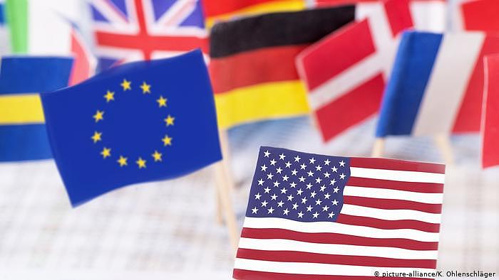 Symbolfoto Verhältnis USA EU