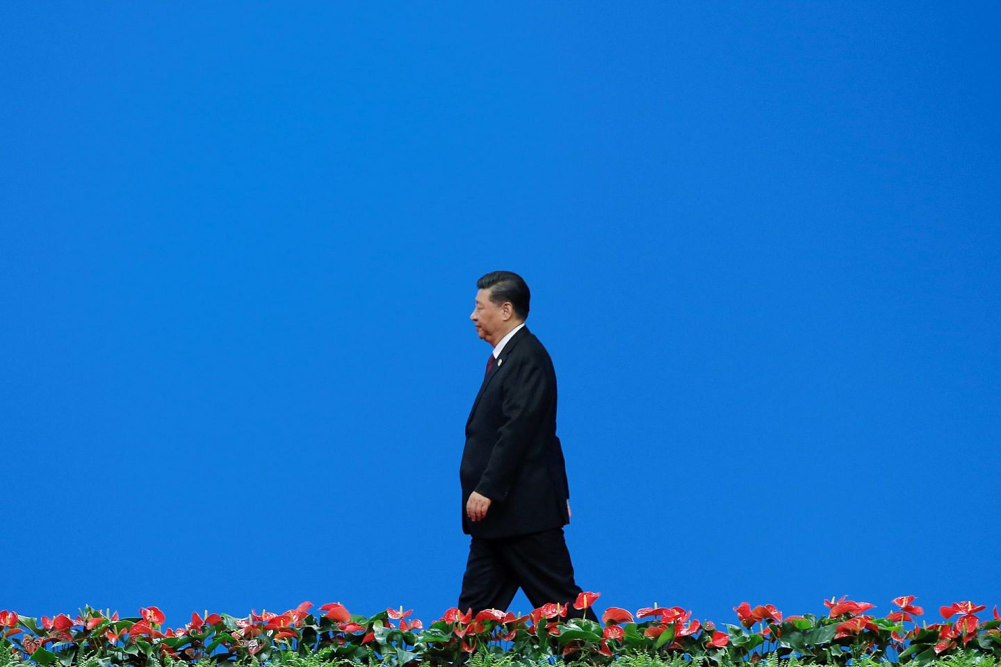 习近平在演讲中阐述中国对外政策。（Reuters）