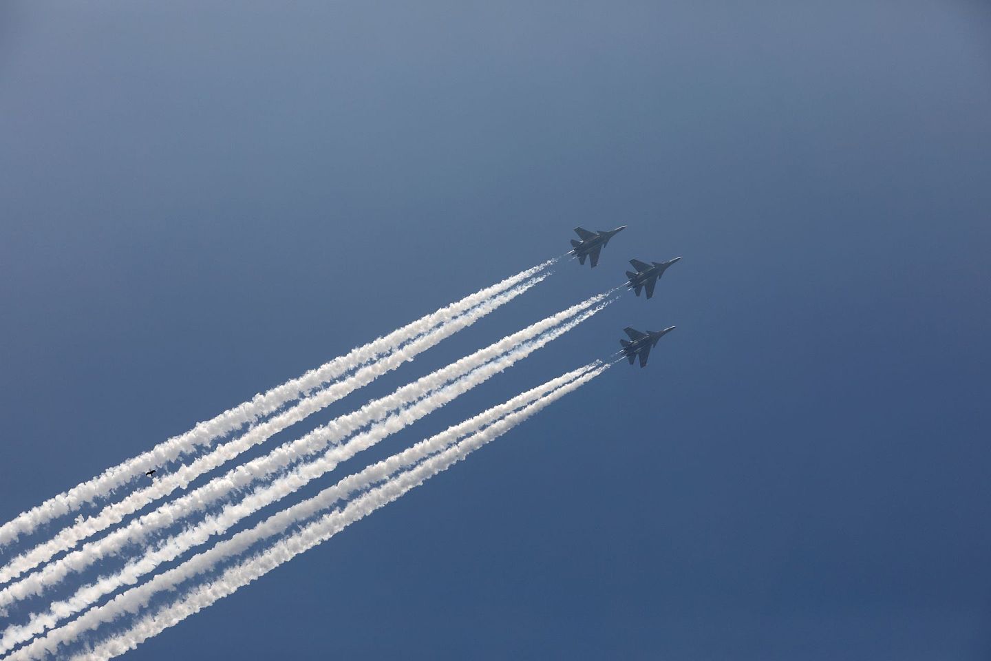 印度空军亮相这次阅兵式。（Reuters）