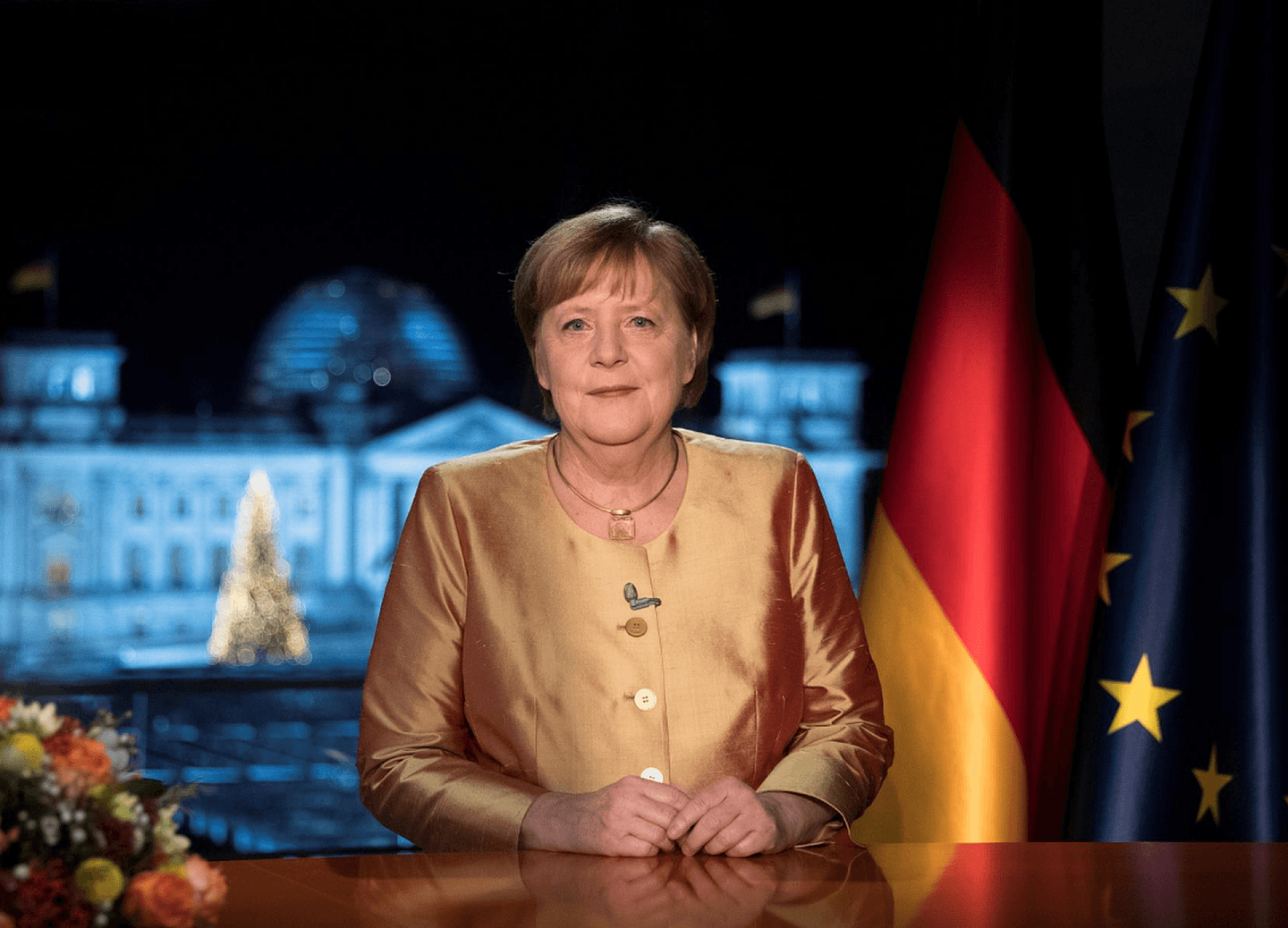 2020年12月31日，德国总理默克尔向德国民众发表了她任期内的最后一次新年致辞。（Reuters）