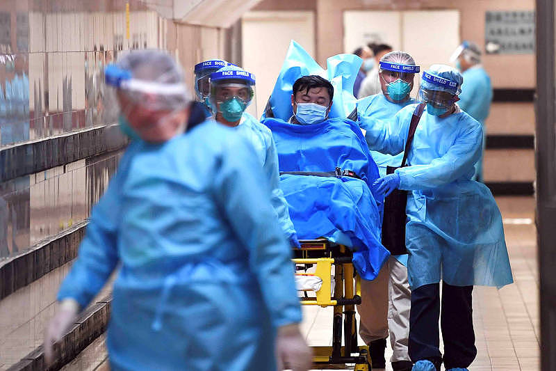 中国吉林省通化市已找出「0号病患」，在当地酿203例确诊。 中国医病示意图。 （路透档案照）