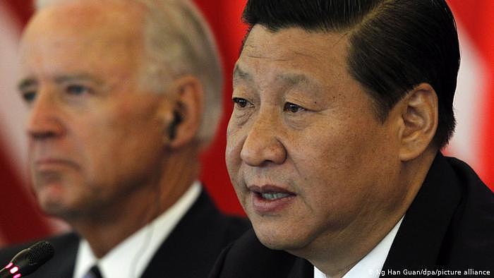 China | Präsident Xi Jinping und Joe Biden