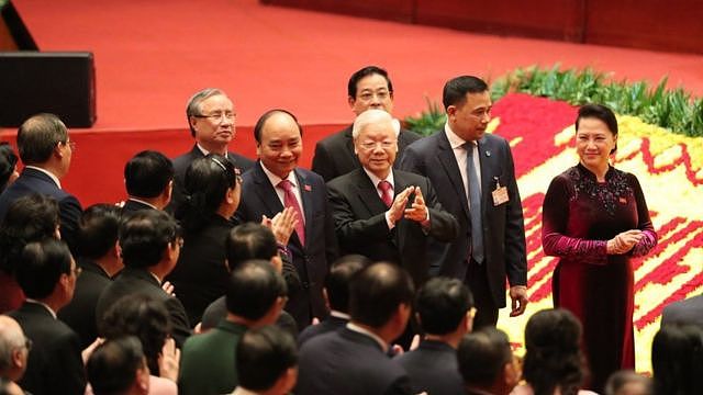 这是阮富仲第三次当选越南最高领导人职务。