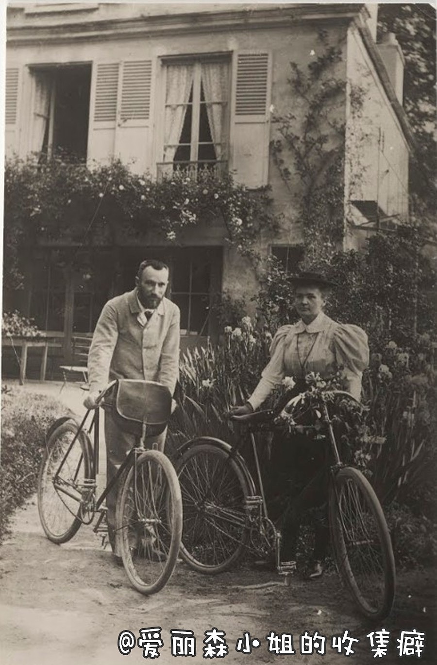 1895年，居里夫妇在皮埃尔的老家：法国索镇。