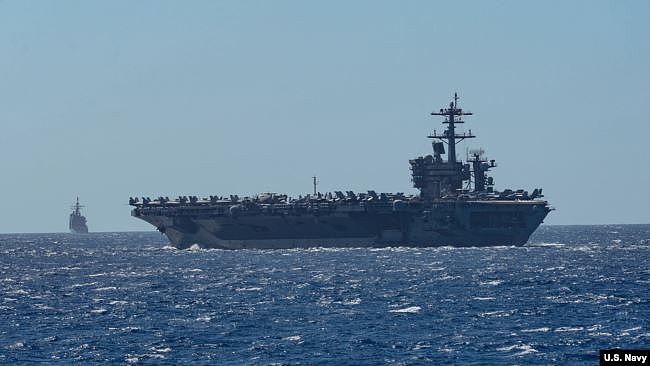 罗斯福号航空母舰在菲律宾海执勤（美国海军2020年2月29日）