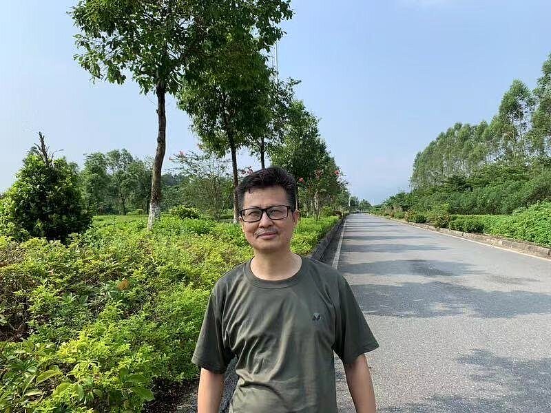 杨茂东（笔名郭飞雄）2019年从监狱出来后不久。