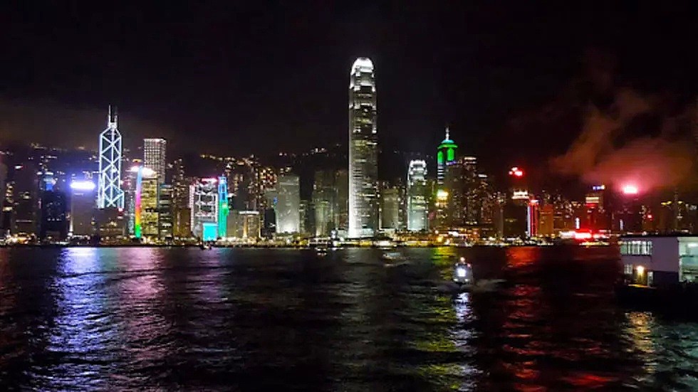 香港一夜景 资料照片