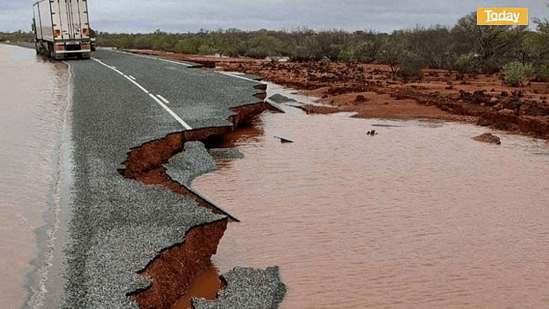 西澳受到暴雨和狂风袭击，部分地区遭遇严重洪水，房屋被淹、道路被冲毁 - 3