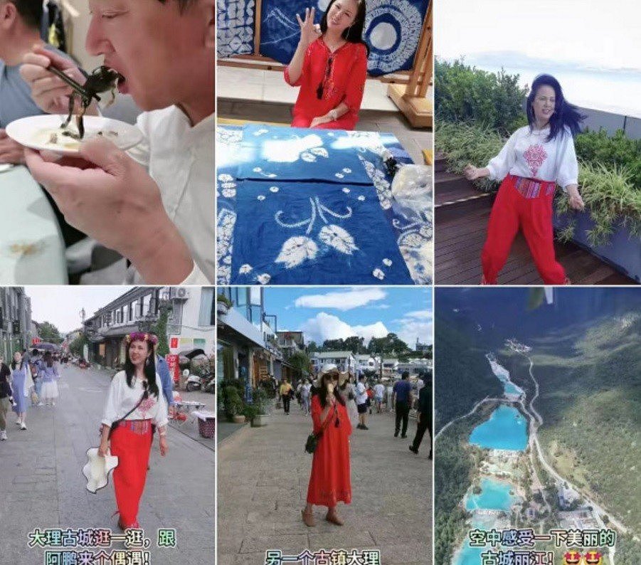 郑爽妈妈到国外吃美食开心旅游，心情不受影响，仍旧活得很潇洒（组图） - 3