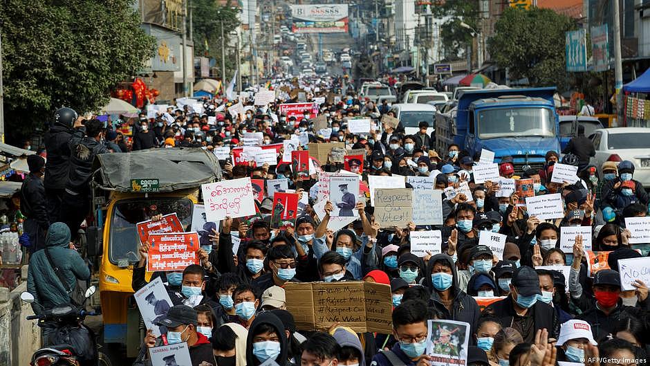 Myanmar Proteste gegen den Militärputsch