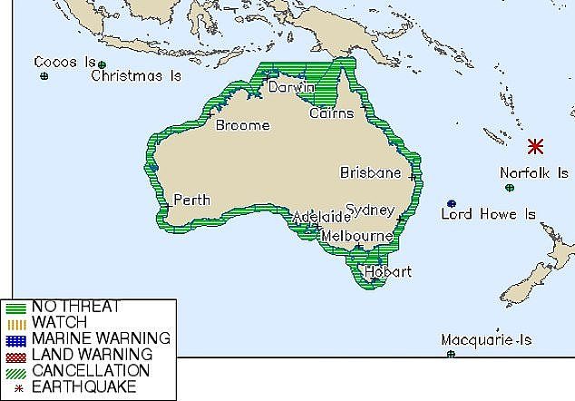 太平洋岛屿一小时连发两次地震，澳洲当局发布海啸预警！小海啸已袭击部分地区（组图） - 2