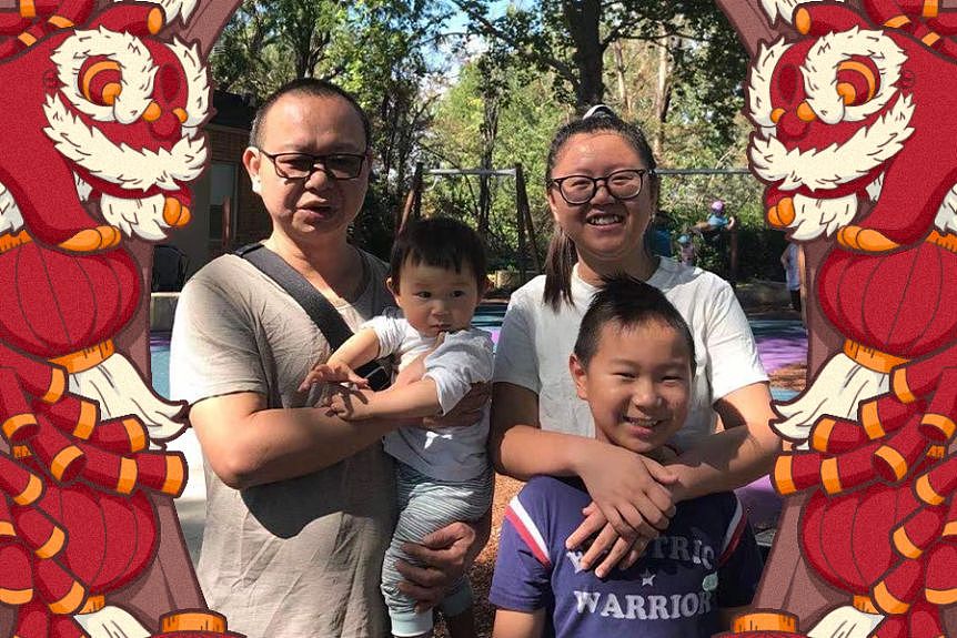 陈雅静的爸爸陈越荣说他希望家庭和睦，身体健康。