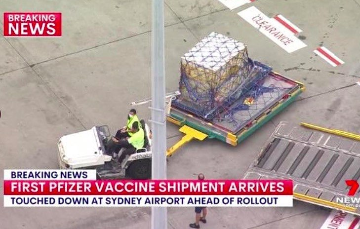 第一批疫苗来了，超14.2万剂辉瑞疫苗已运抵悉尼机场（组图） - 3