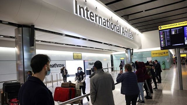 英格兰有五个机场需要入境人士进行酒店检疫，希思罗机场是其中之一。