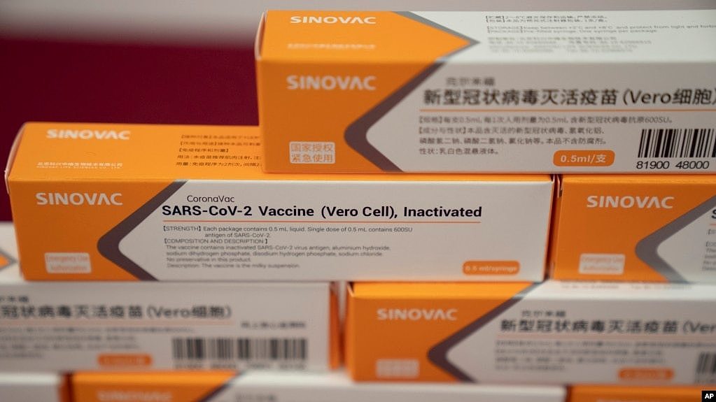 中国科兴公司研发生产的新冠病毒疫苗。（2020年9月25日）