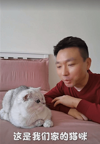 康辉素颜带宠物猫录视频，卧室内景朴素，至今仍在北京租房（组图） - 1