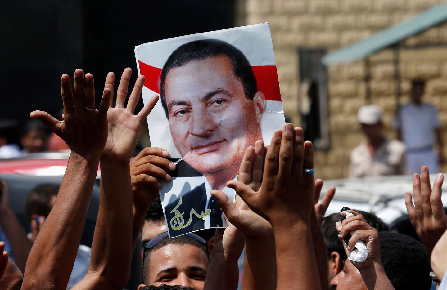 穆巴拉克因其管治期間的相對政治穩定，至今在埃及仍有不少支持者。（Reuters）