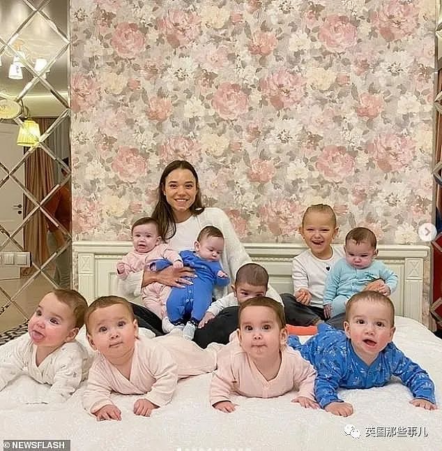 俄罗斯女孩嫁富商一年代孕10个娃，还计划再代孕105个？