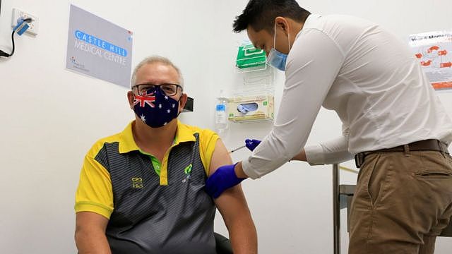 澳大利亚总理莫里森接种新冠疫苗