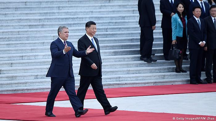 China Peking | Ivan Duque, Präsident Kolumbien & Xi Jinping, Präsident