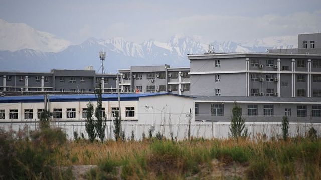 This photo taken on June 4, 2019 shows a facility believed to be a re-education camp where mostly Muslim ethnic minorities are detained, north of Akto in China's northwestern Xinjiang region