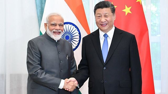 印度总理莫迪和中国主席习近平