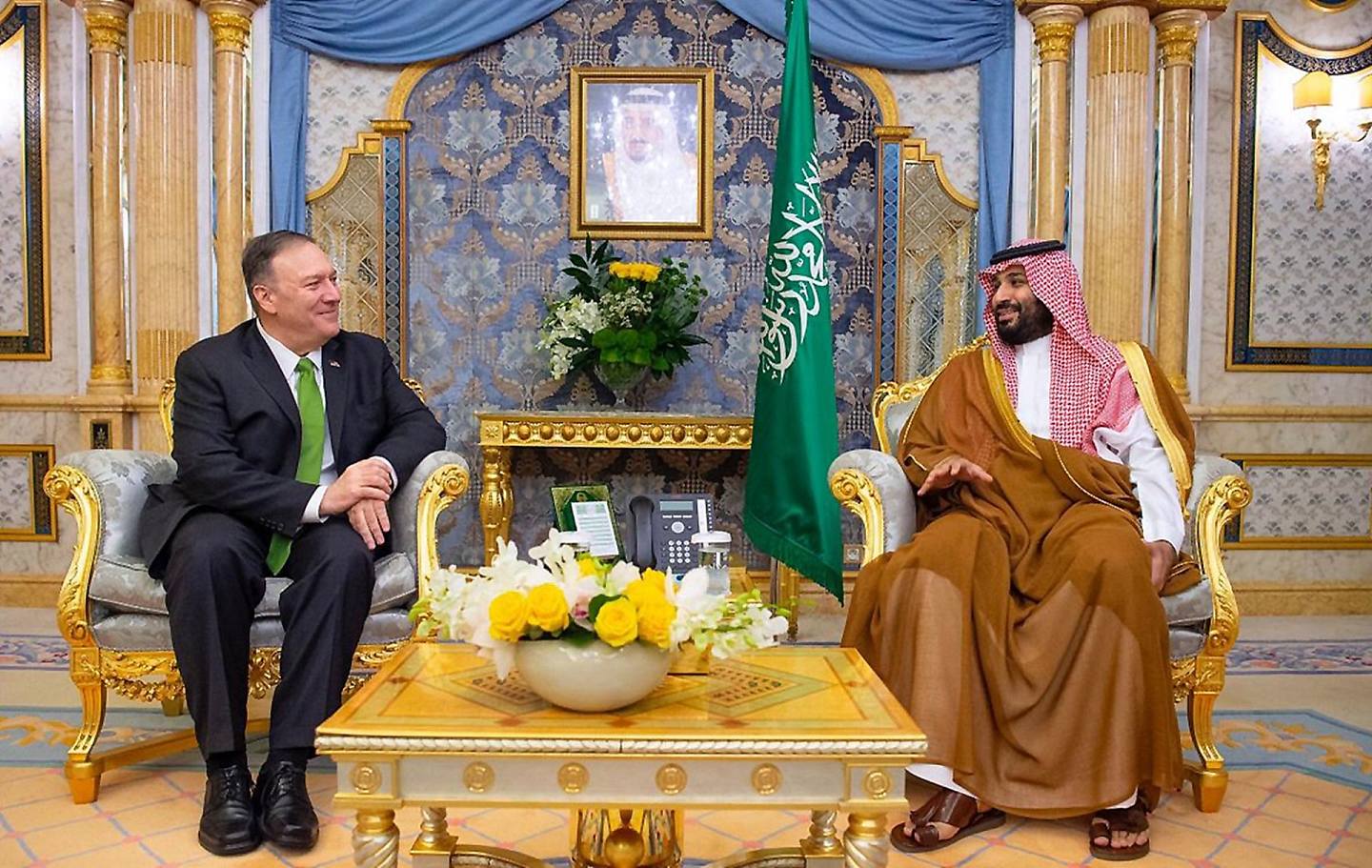 2019年9月18日，美国国务卿蓬佩奥与沙特阿拉伯王储穆罕默德举行会晤。 （Reuters）