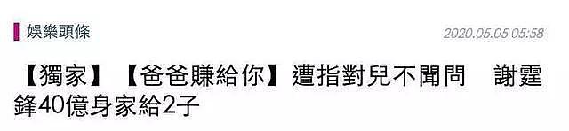 锋菲恋凉了？谢霆锋分10亿给张柏芝，还为儿子成立基金会，他们真要复婚？（组图） - 31