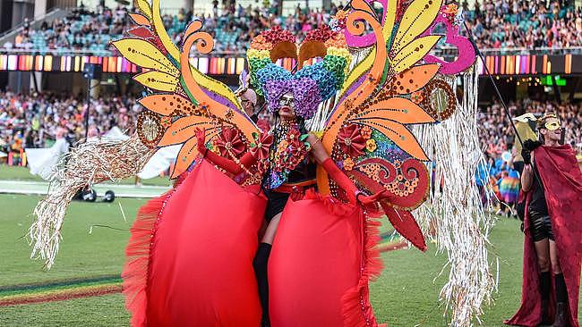 There were plenty of colourful costumes. Picture: NCA NewsWire/Flavio Brancaleone