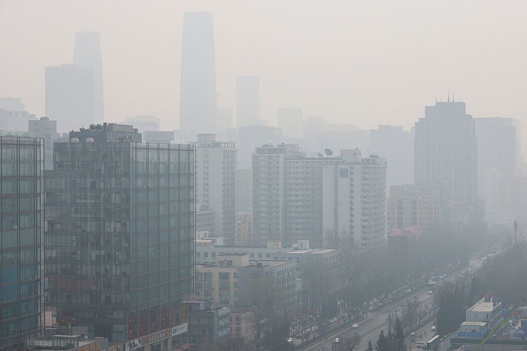 北京上周的空气污染。