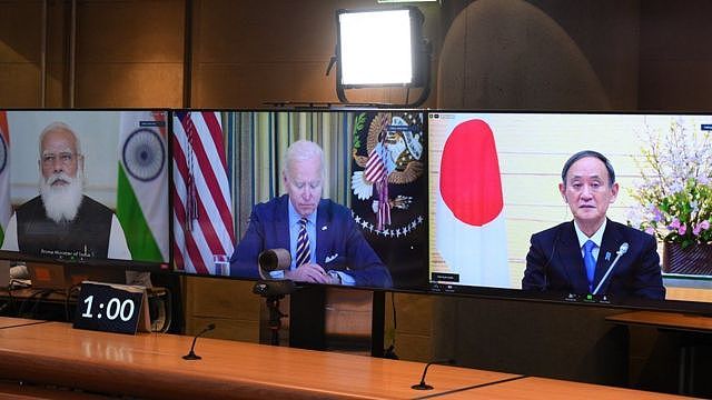 美国拜登主持“四方会谈”。