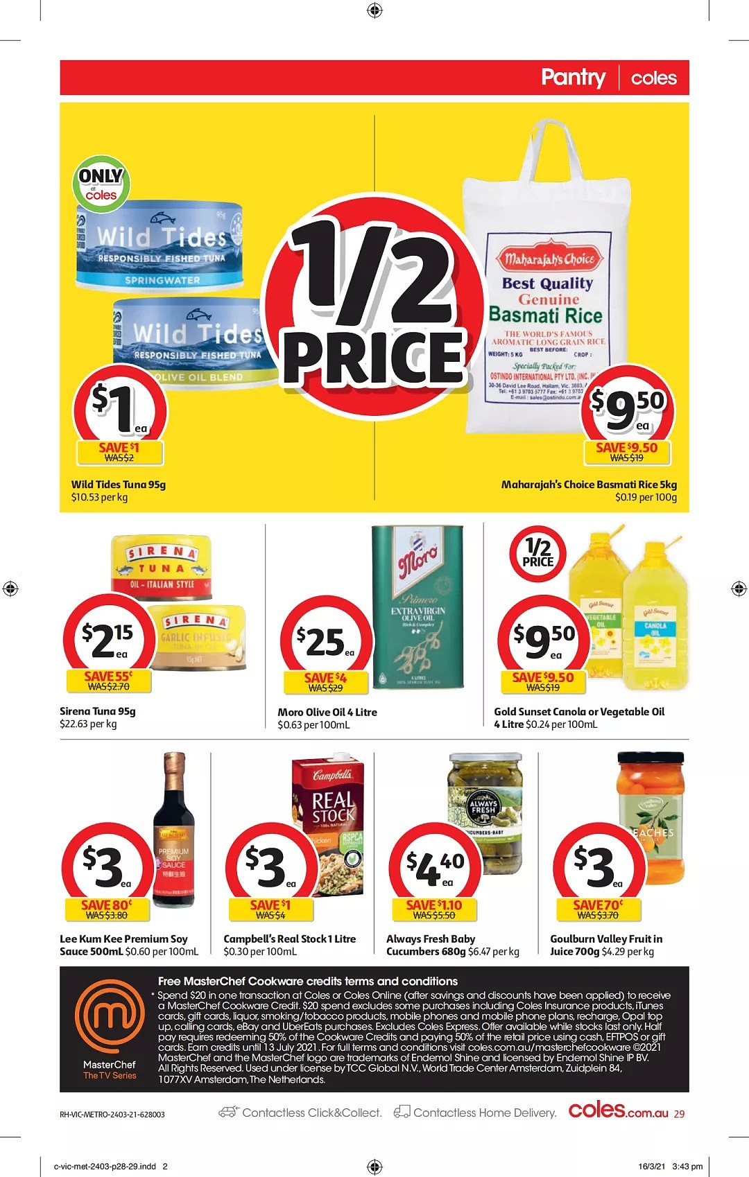 Coles 3月24日-3月30日折扣，油、春卷半价 - 29