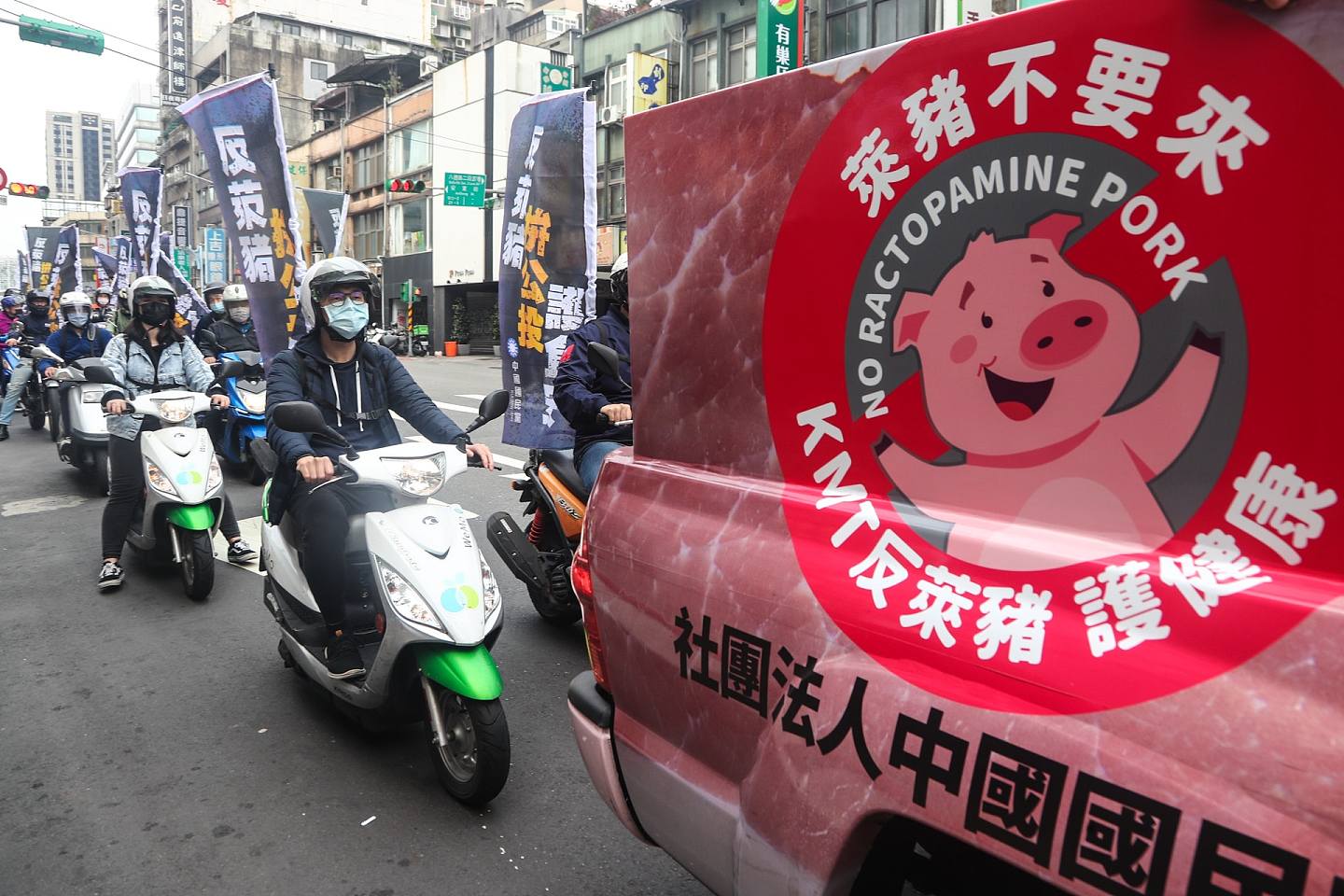 开放「莱猪」进口一事在台湾社会引来不少讨论。 （中央社）