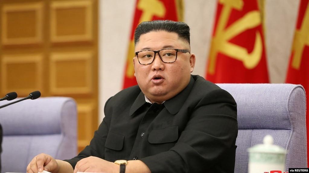朝鲜领导人金正恩。2021年3月21日，朝鲜在时隔近一年后再次试射导弹