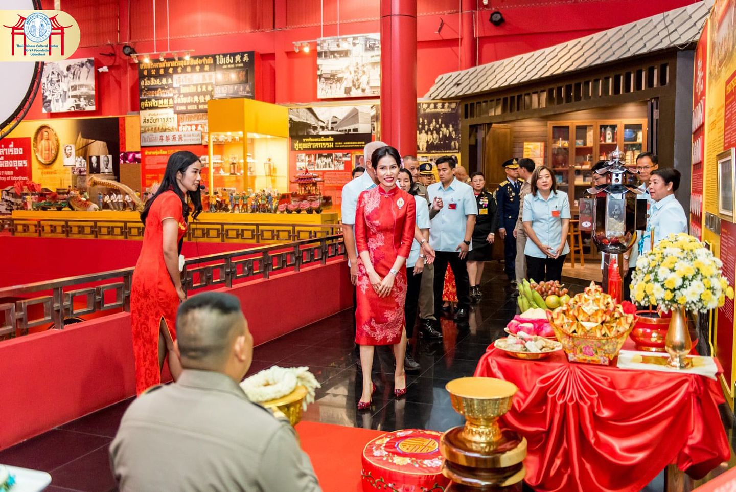 中国文化中心展厅面积288平方米，可举行中小型实物、书画、摄影等展览及其他活动。（Twitter@Royal World Thailand）