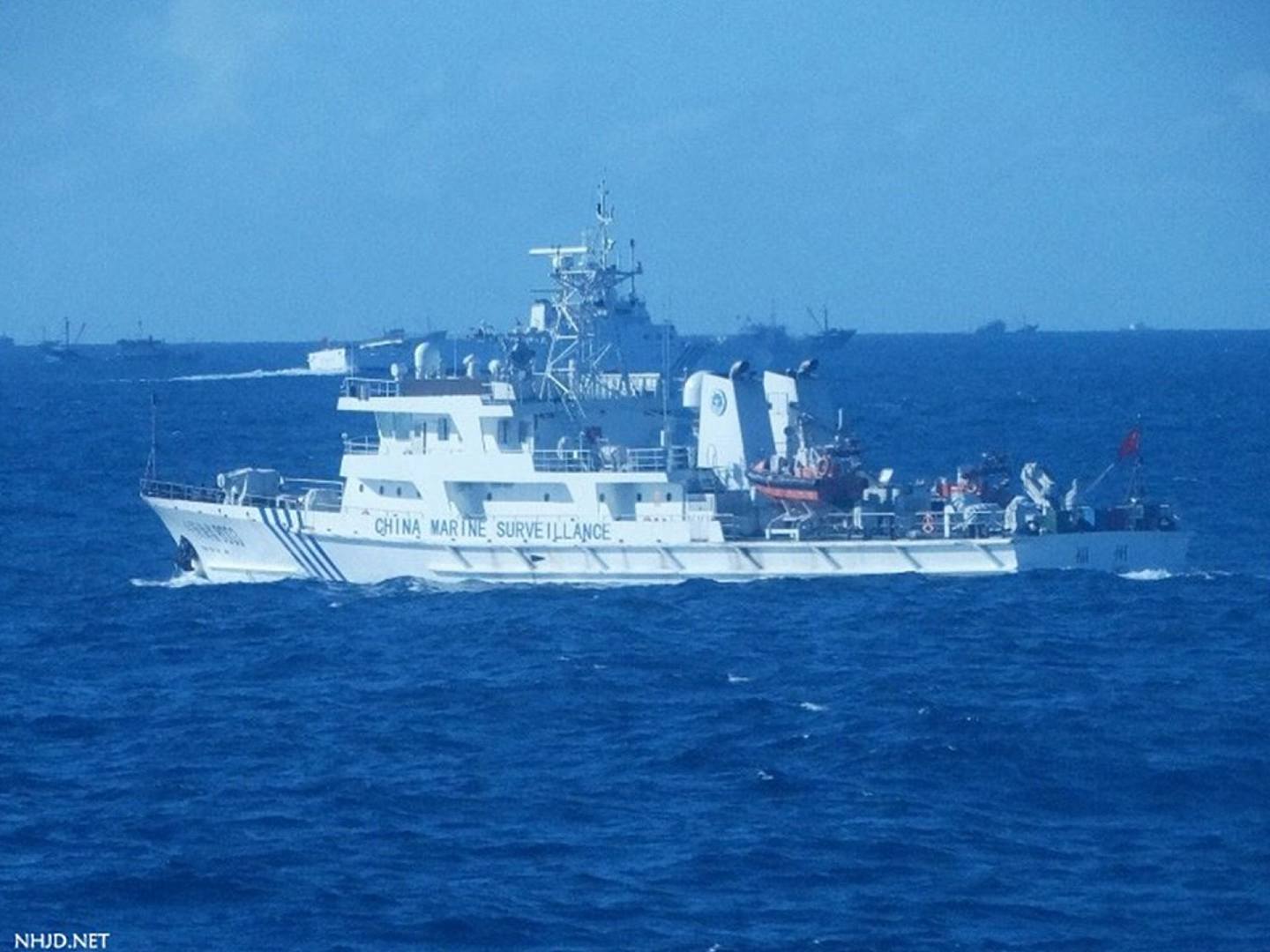 2016年8月7日，中国多艘执法船驶入钓鱼岛附近海域。（南海研究论坛）