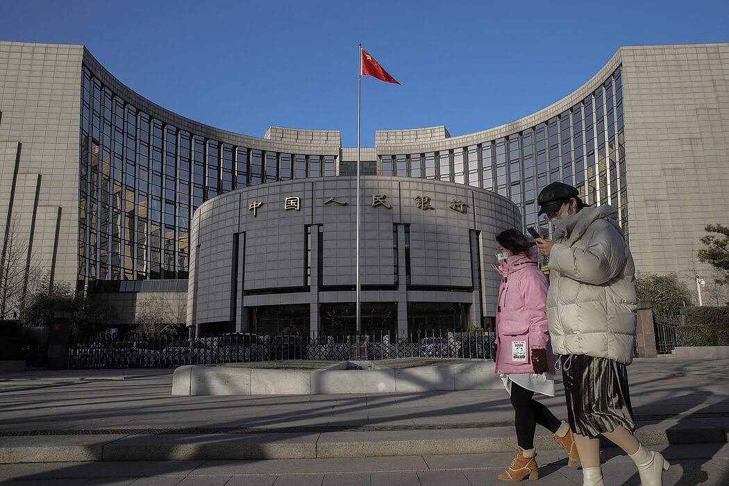 中国央行中国人民银行向外国银行发布新规。