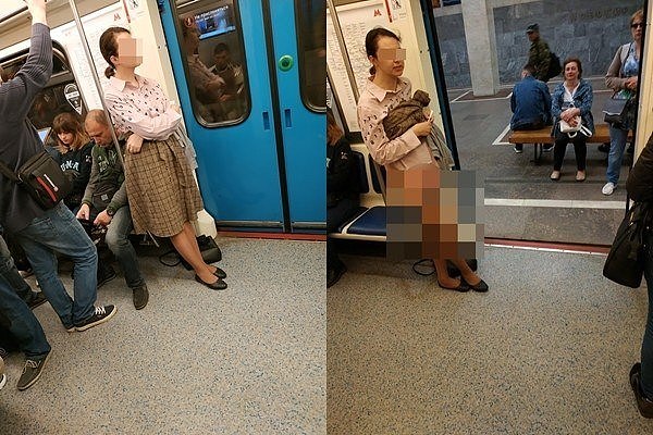 地铁求让座被拒 她撩裙脱内裤怒骂：人家是女生（图） - 1