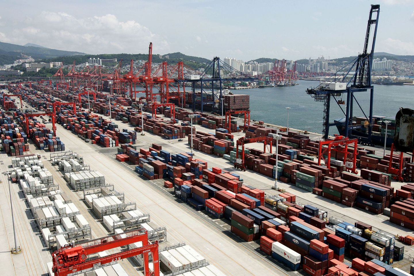 韩国釜山港为当地国内第一大港口。（Getty Images）