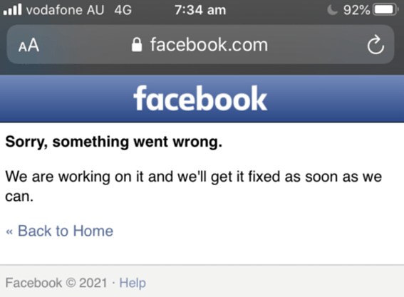 Facebook及Instagram今晨突发故障，大量澳人无法登陆！网友：还以为自己断网了（组图） - 2