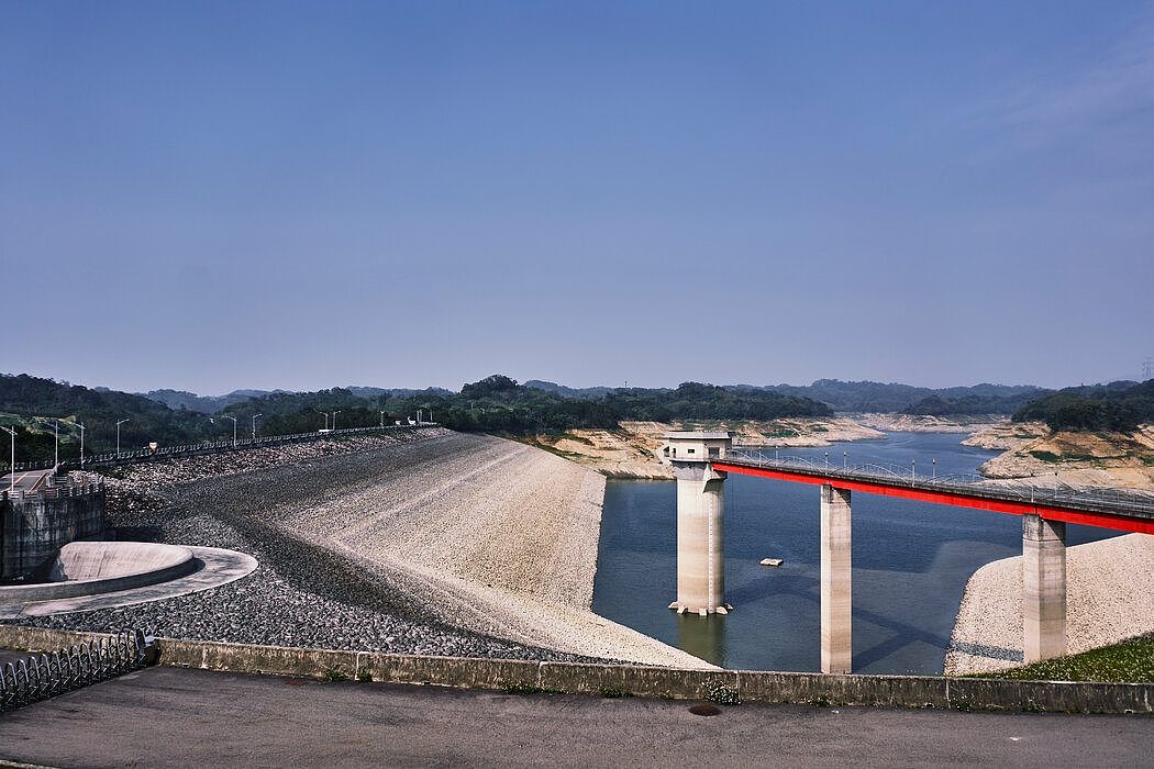 宝山第二水库。去年雨季没有任何台风登陆台湾。