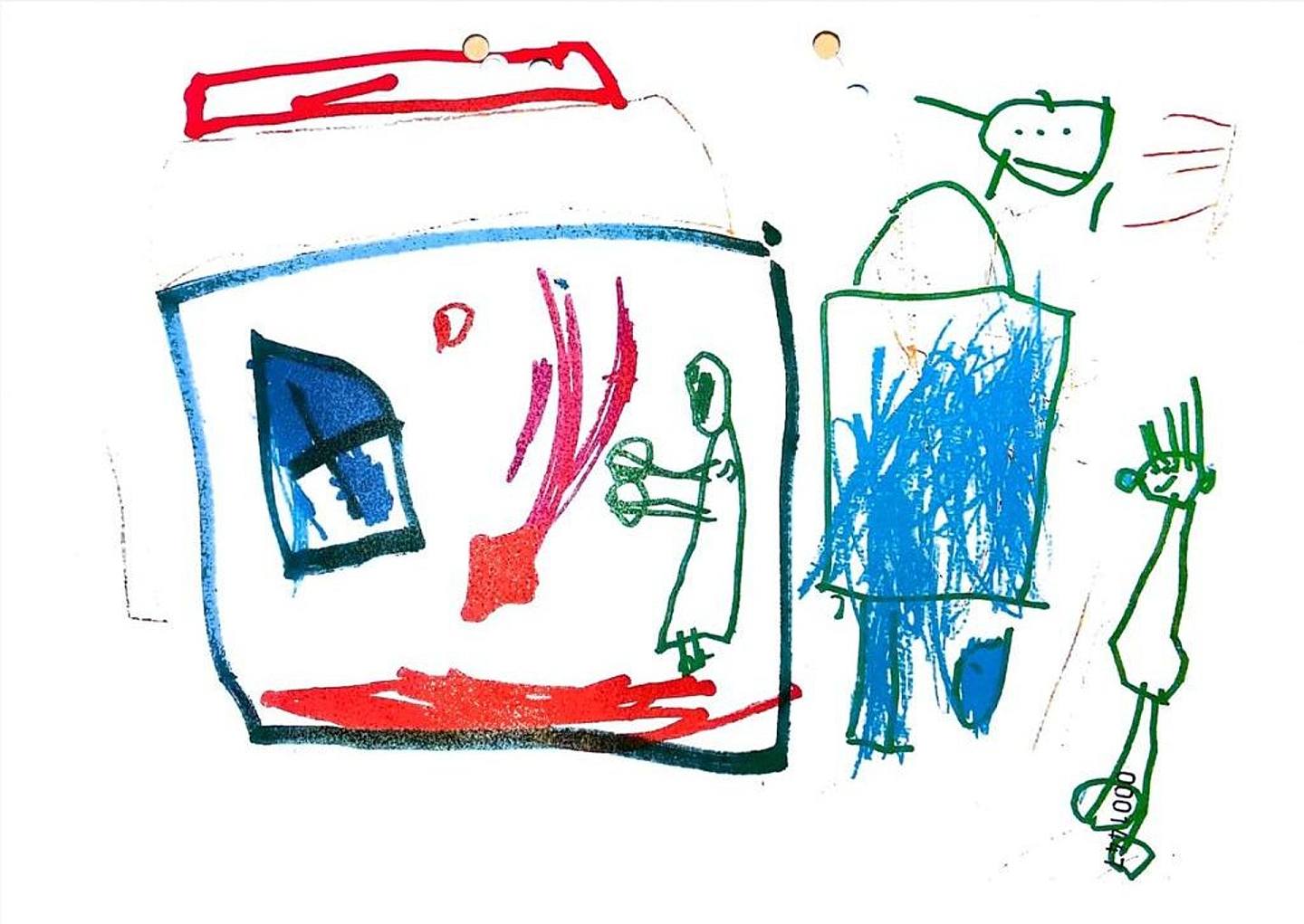 女童Z曾在幼稚園繪畫的圖畫。(資料圖片)